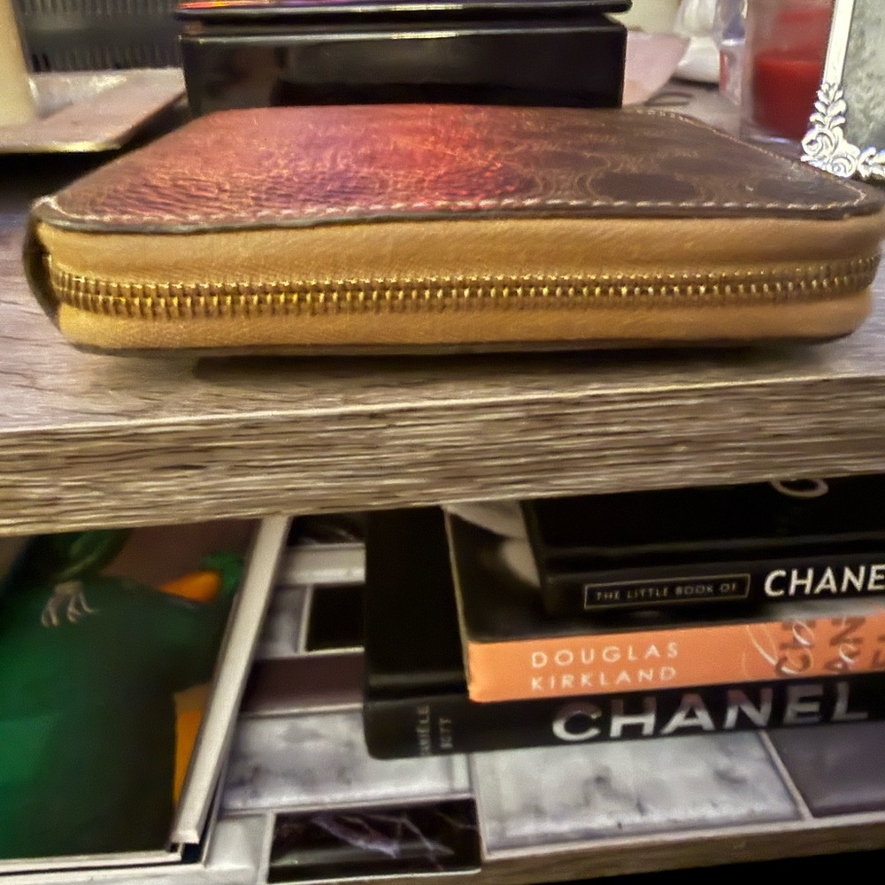 Brown Celine Patterned Small Wallet Pre-Owned Vin… - image 2